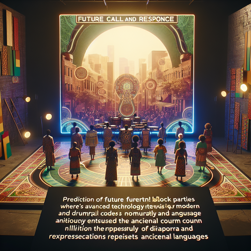 Graphic waves of cobalt with golden light trails